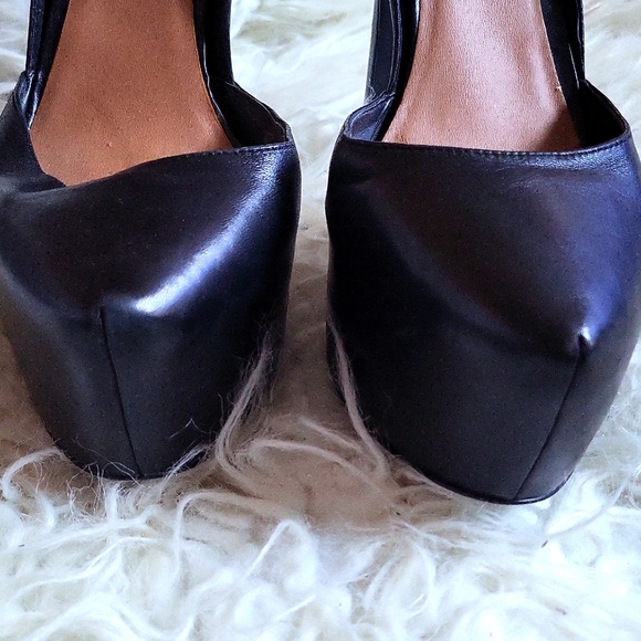 Steve Madden Deeny Stiletto Pumps Smooth Black Leather High Heels - Picture 8 of 11